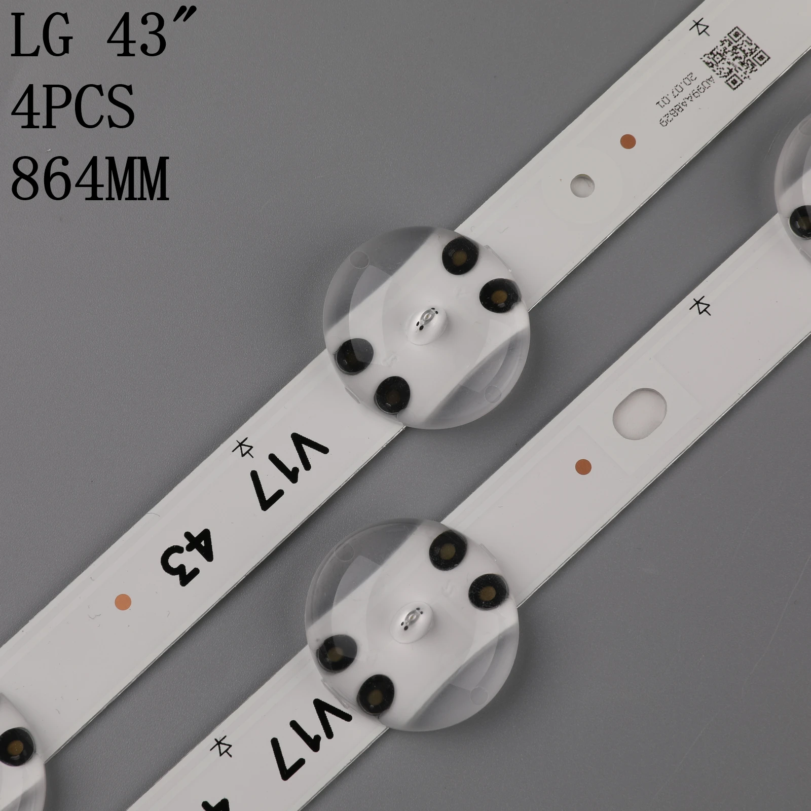 Светодиодная лента для подсветки 10 ламп LG SUNG WEI55V0 E74739 94V-0 43 &quotV17 art3 2867 TV 43LJ614V 43LV340C