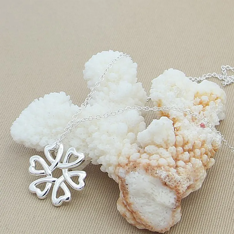 Ожерелье женское из стерлингового серебра 925 пробы с круглой подвеской |