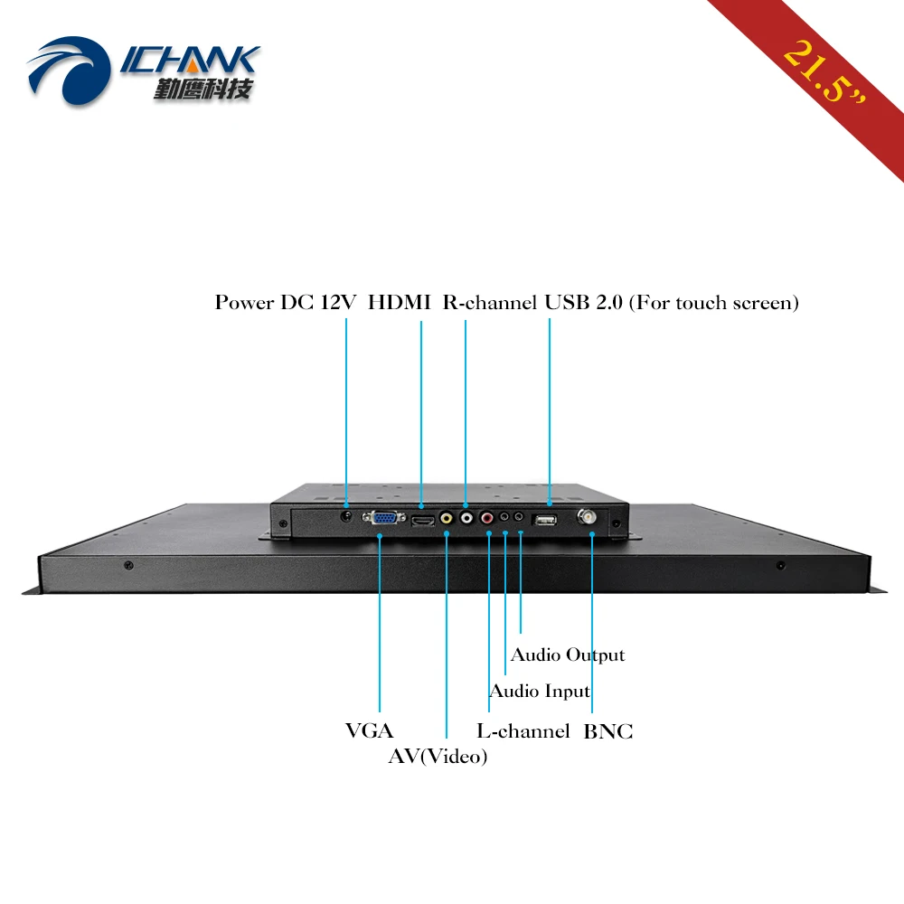 ZK215TC-59D/21," дюймов 1920x1080p 16:9 HDMI USB VGA встроенный открытая рамка драйвер 10 пятиточечный емкостный Сенсорный экран монитор персонального компьютера
