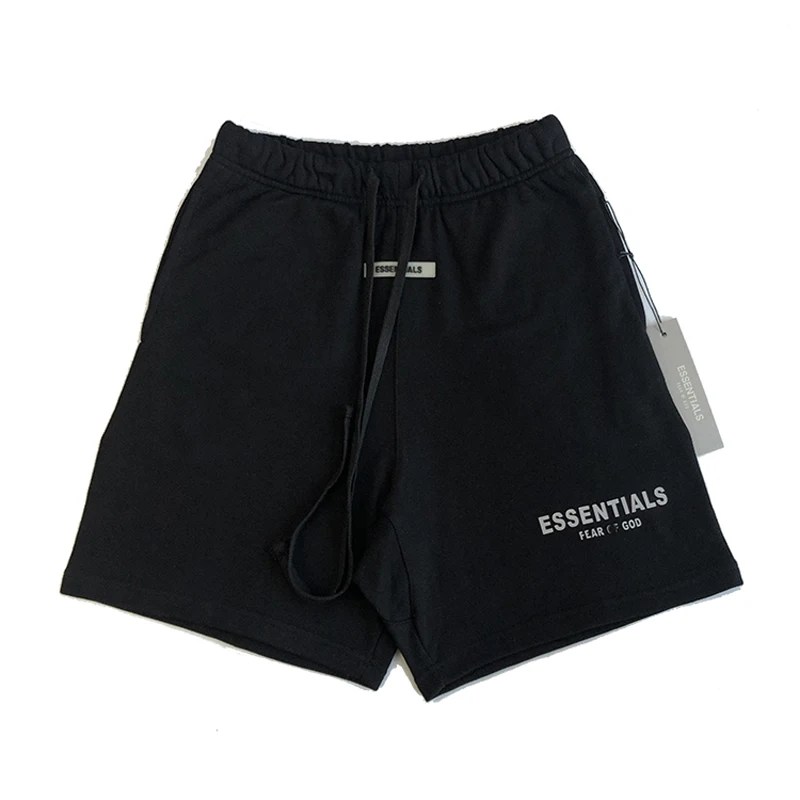 

Summer new hip hop beach shorts Justin Bieber Street essentials men's and women's cotton casual Shorts Black / gray / white