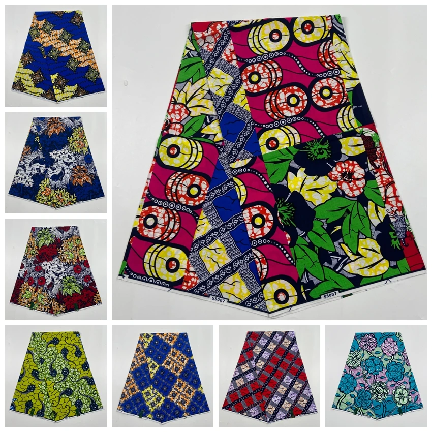 2019 зеленые Африканские Восковые принты из Анкары 100% хлопчатобумажная ткань Binta