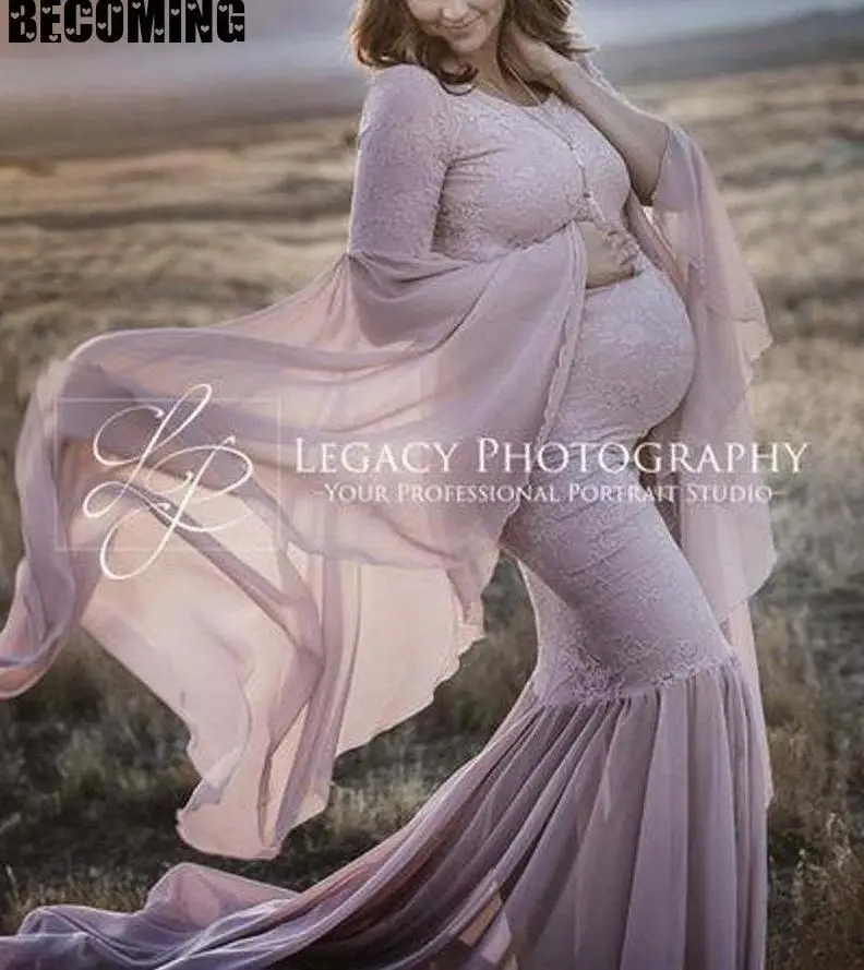 Платье макси для беременных платье реквизит фотосессии платья кружева с