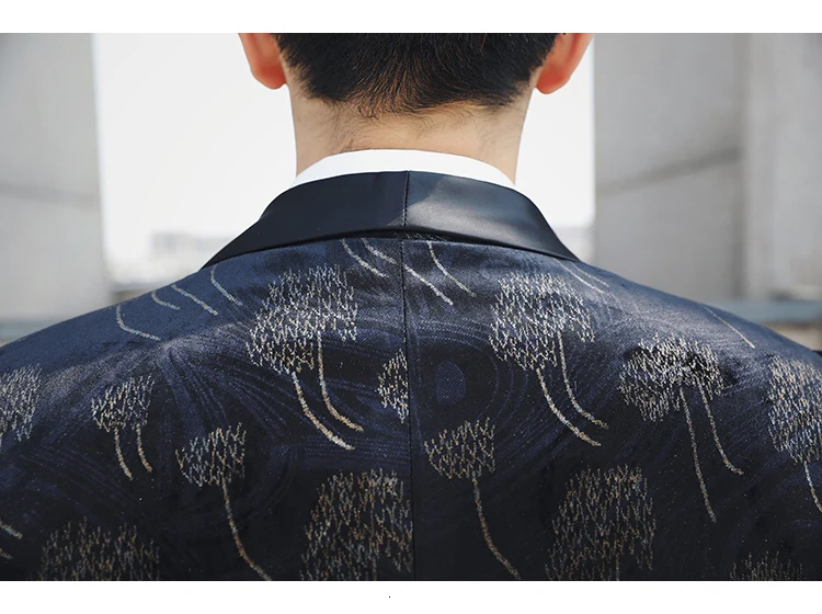 Осень, Vestito Da Sposo, костюм из 3 предметов, мужские свадебные костюмы, костюм с цветочным принтом, Homme Mariage, барочные костюмы для мужчин, 3XL