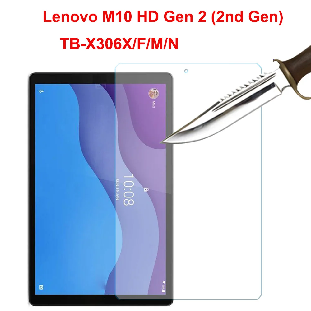 

Tempered Glass for Lenovo Tab M10 HD Gen 2 (2nd Generation) TB-X306F TB-X306X TB-X306M/N 10.1'' Screen Protector Glass Film