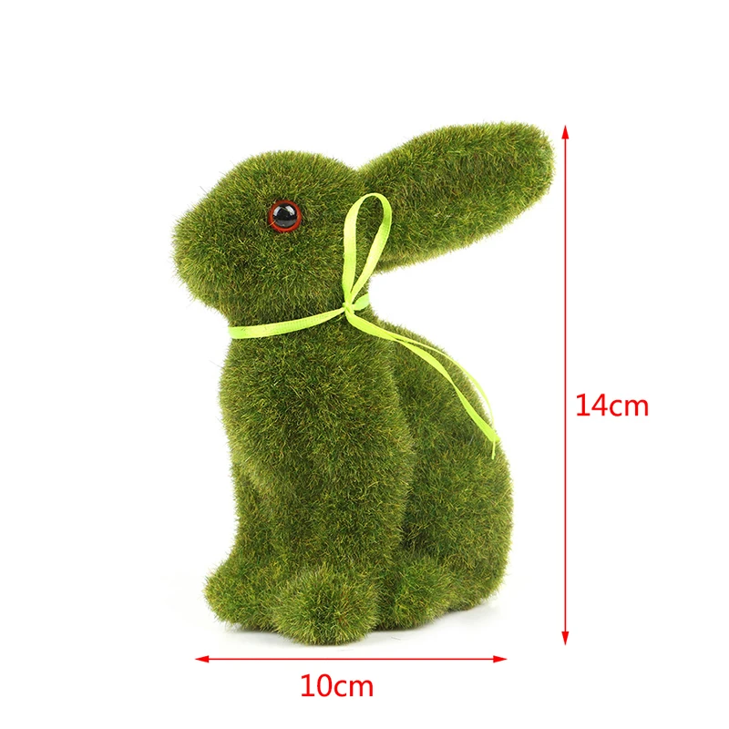 

Animal Easter Rabbit Handmade Artificial Turf Grass Home Office Ornament Room Office Decor Easter Bunny Handiwork Gift