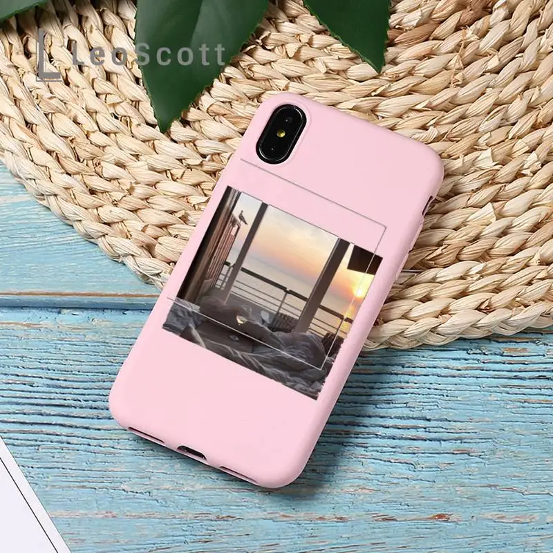

Beautiful aesthetic yellow sunflower Phone Case Candy Color for iPhone 11 12 mini pro XS MAX 8 7 6 6S Plus X 5S SE 2020 XR