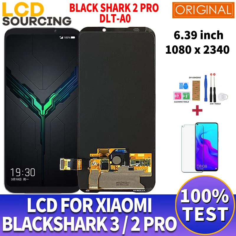 6 39 "оригинал для Xiaomi Black Shark 2 PRO ЖК DLT-A0 дисплей сенсорный экран дигитайзер сборки