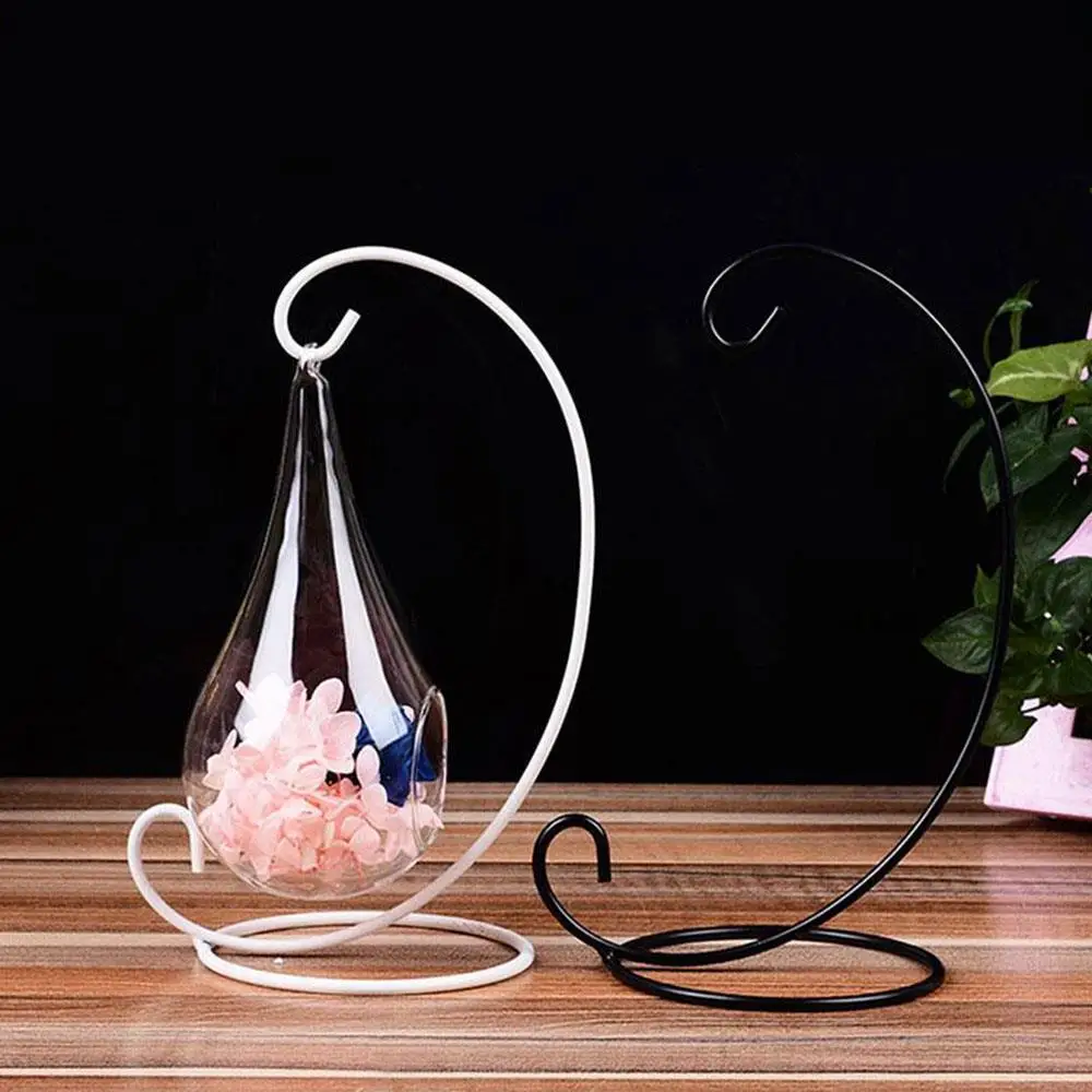 Фото Iron Hanging Rack Holder Creative Romantic Glass Ball Wedding Festival Supplies Ornament Lantern Candle Stand Bracket NEW Retro №5