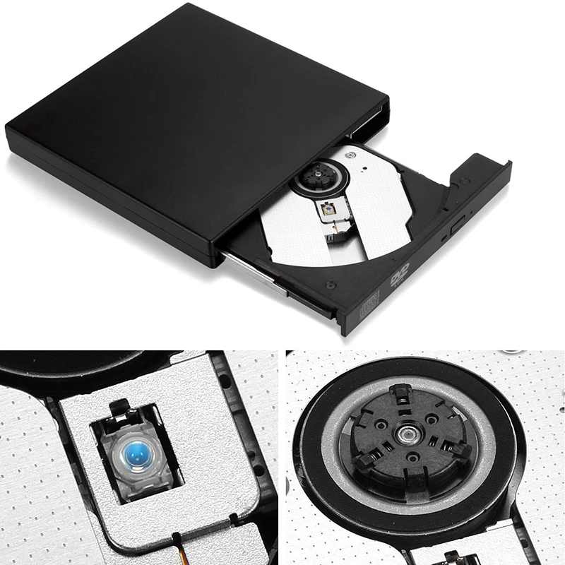 USB 2 0 Внешний DVD записывающийся dvd rw Регистраторы оптический привод CD/DVD Встроенная