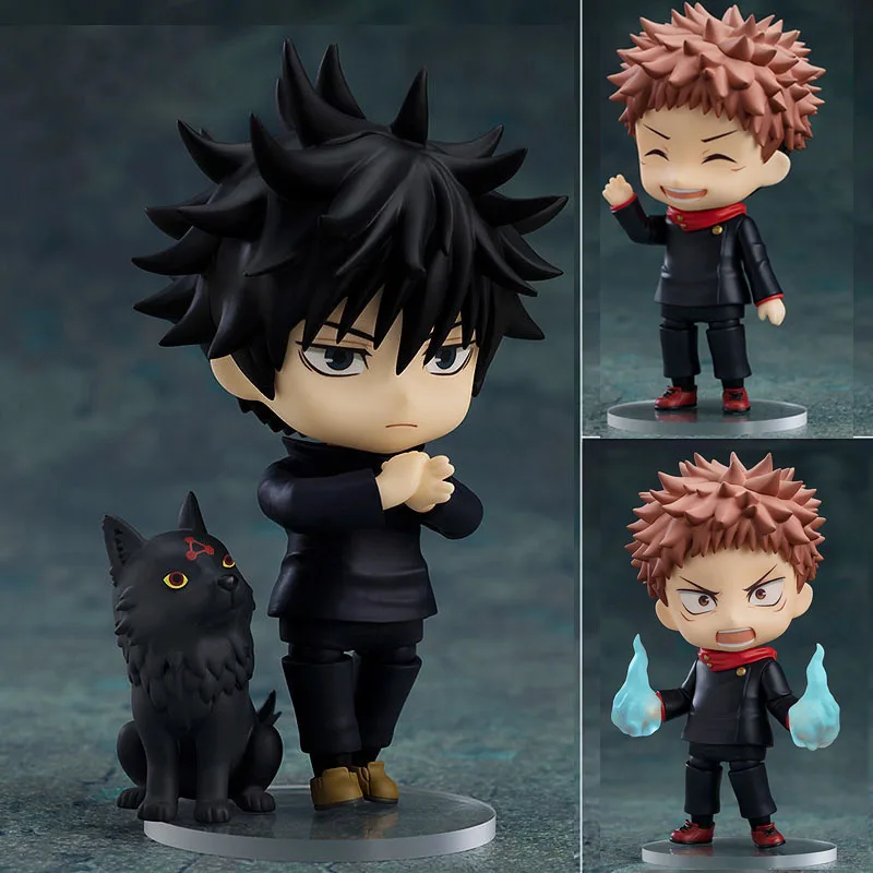 

10cm Anime Jujutsu Kaisen Fushiguro Megumi Figure Yuji Itadori Action Figure PVC Ornaments Models Toy Doll
