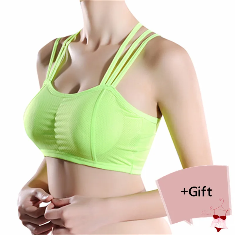 Бюстгальтер женский спортивный с чашками пуш-ап пикантный лифчик вкладышами