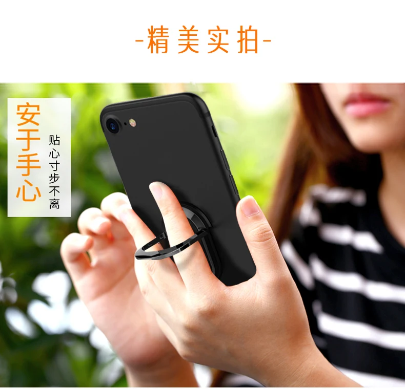 Роскошный автомобильный держатель кольцевой чехол для Huawei Y6 Pro Y7 Prime II Compact Y7P 2017 2018