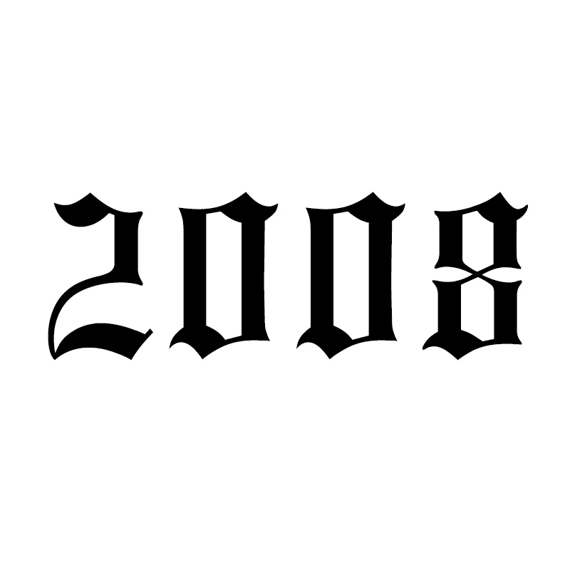2008 Кольца для мужчин и женщин из нержавеющей стали с номером года на заказ, розовое золото, серебро, открытое мужское женское кольцо, модное обручальное свадебное ювелирное изделие - Цвет основного камня: 2008