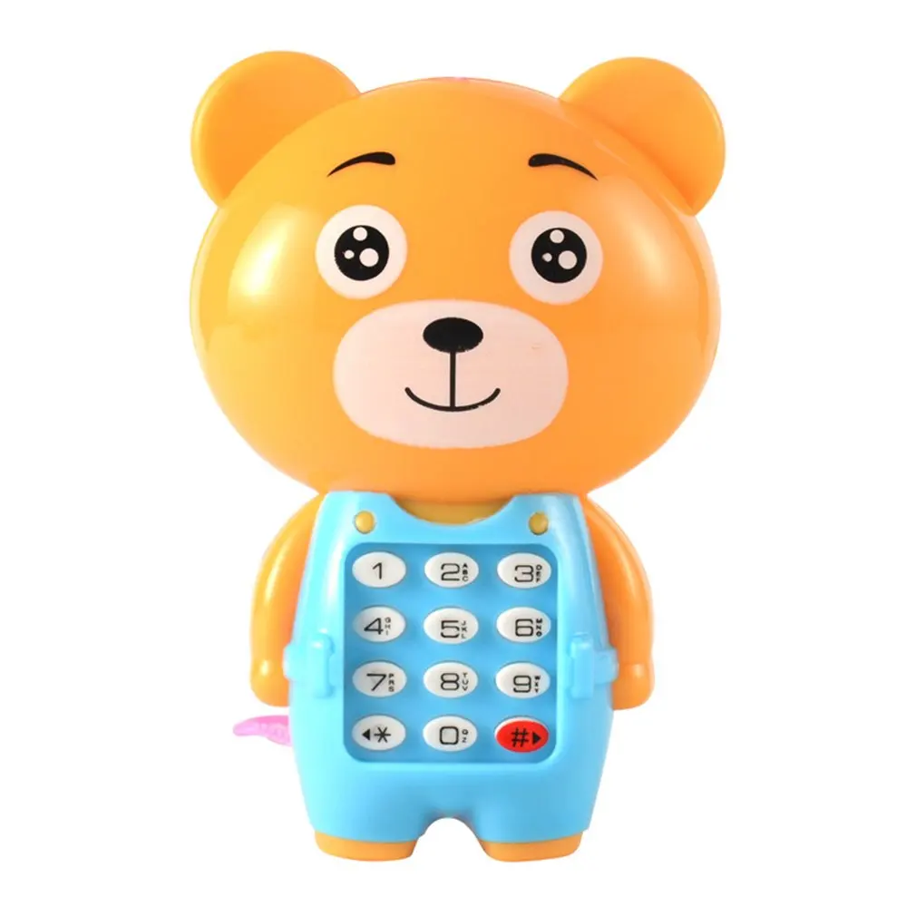 

1 Piece Electronic Toy Phone Musical Cute Children Phone Toy Early Education Cartoon Telephone Kid Toys Random Color