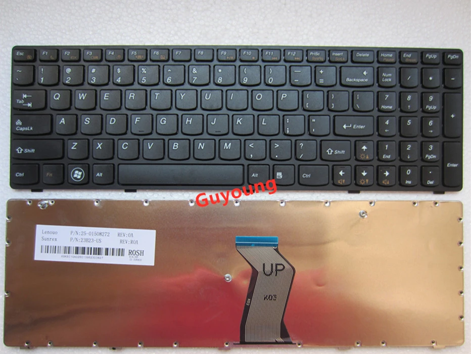 Ноутбук с английской клавиатурой для LENOVO G580 Z580A G585 Z585 G590 Z580 ноутбук замена на