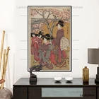 Японские плакаты и принты Ukiyoe картины с изображением фигур людей холсты, настенные картины, скандинавский японский домашний декор для гостиной, без рамы