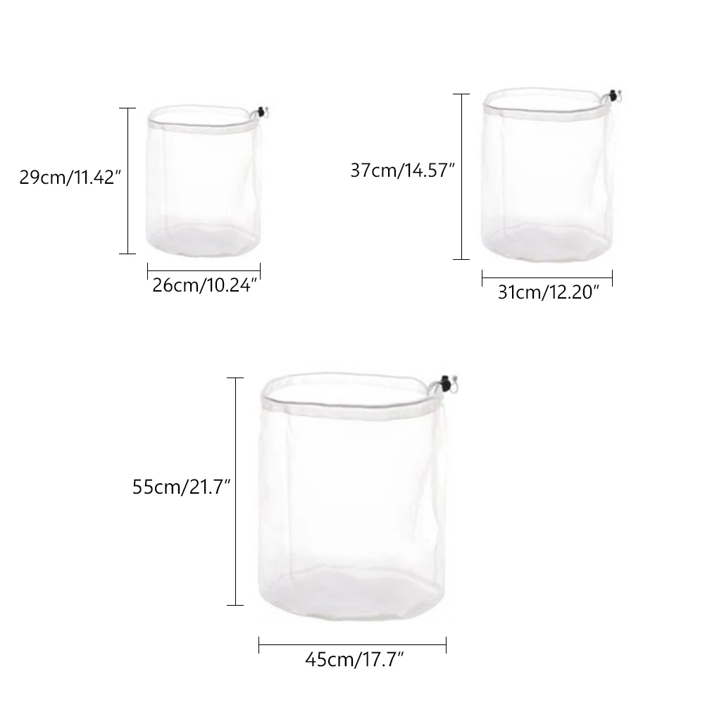 

Drawstring Washing Machine Laundry Bags Fine Mesh Bra Nylon Washing Bags Underwear Cover Washing Bag Travel Organizer 3 Sizes
