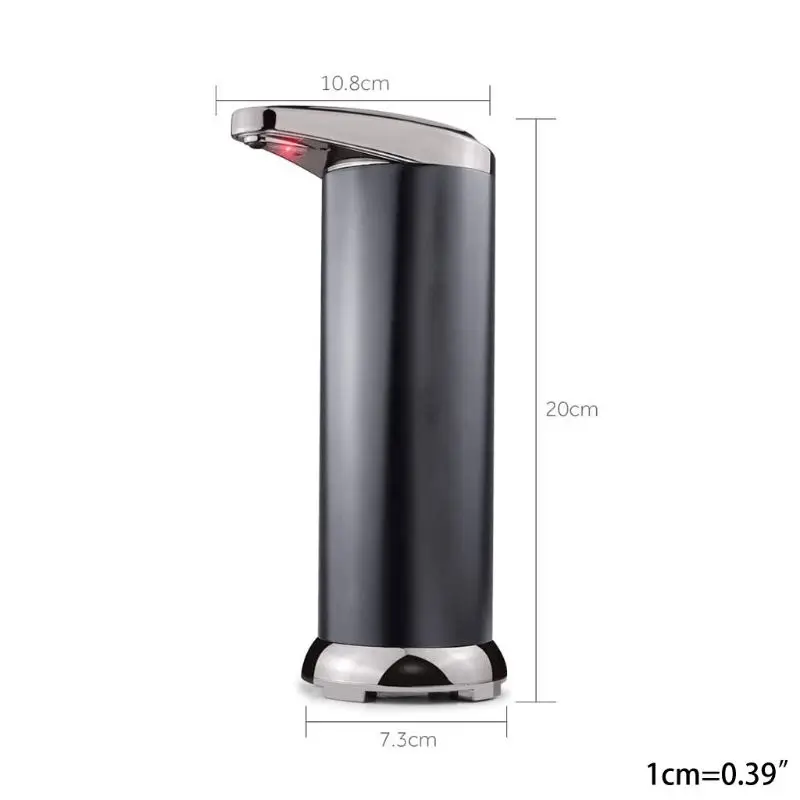 

Automatic Soap & Hand Sanitizer Dispenser, Stainless Steel, Motion Sensor, Waterproof Base