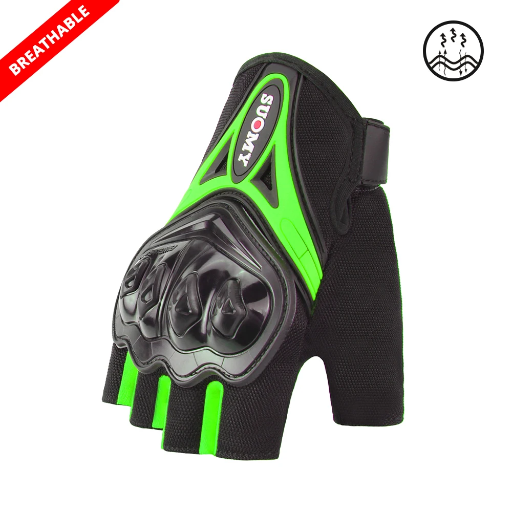 SU-10H GN Breathable SUOMY Motorcycle Gloves Men Waterproof Windproof Winter Guantes Moto Gloves Touch Screen Motorbike Riding Gloves - Color: SU-10H GN Breathable