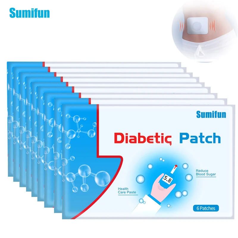 

6/18/24pcs Sumifun Diabetic Patch Natural Herbal Cure Lower Blood Glucose Treatment Chinese Herbal Sugar Balance Medical Plaster