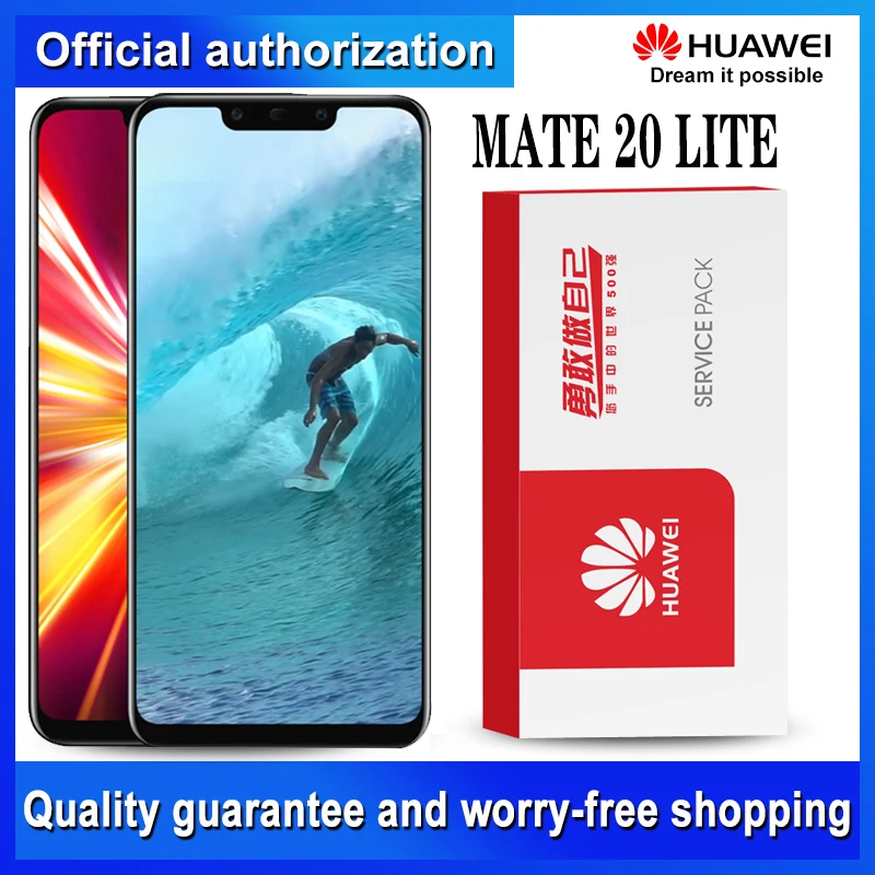 6,3 ''дисплей Замена для huawei mate 20 Lite Глобальный ЖК-дисплей кодирующий преобразователь сенсорного экрана в сборе с сервисным пакетом