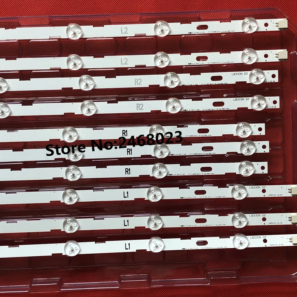 10 шт. Светодиодная лента для подсветки 42LN5204 42LN5200 6916L-1402A 6916L-1403A 6916L-1404A 6916L-1405A 42 &quotV13