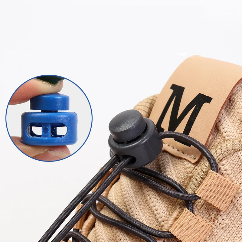 Эластичные шнурки с пластиковой защелкой для молодых мужчин и женщин спортивные