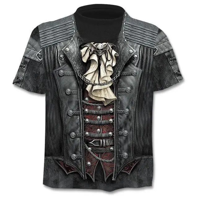 

New Mens Skull T Shirts Brand Punk Style Finger Skull 3dt -Shirts Men Tops Hip Hop 3d Print Skull Punisher T-Shirt Dropshipping