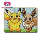 Гобелен с героями мультфильмов наборы, набор крючков с защелкой, ковер с вышивкой, крючок с защелкой, ковер с кнопкой для рукоделия, набор крючков для рукоделия, ковер с крючком