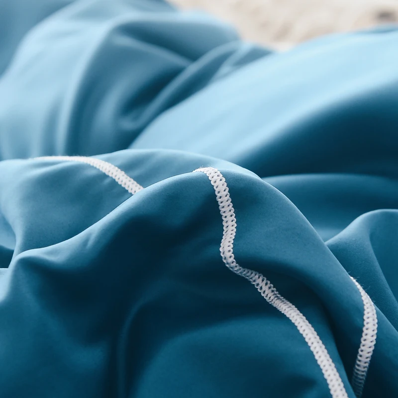 

4Pcs 100% Cotton Luxury Bedding Sets/Bedclothes King Queen size Duvet Cover Bed Sheet Linens set Pillowcases