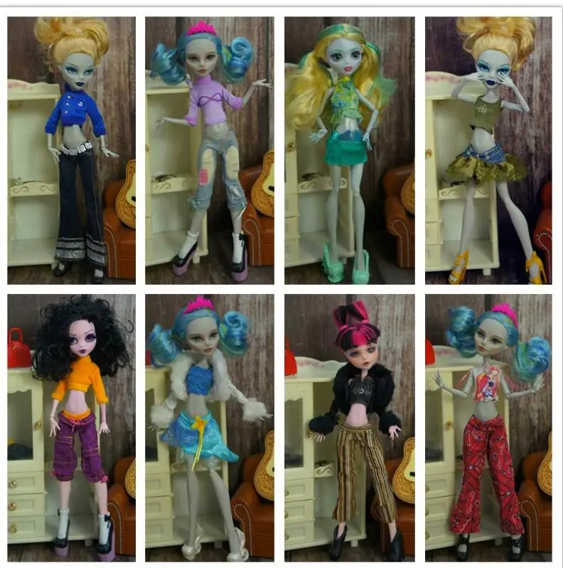 Горячая Распродажа Мягкая Повседневная Одежда для кукол Monster High одежда ручной
