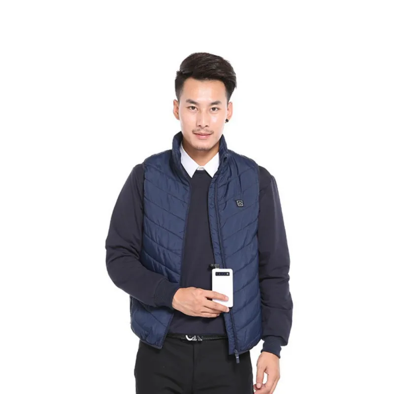 Жилет с подогревом для мужчин и женщин куртка Usb-подогревом согревающая одежда