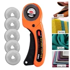 45 мм Вращающийся резак инструмент для резки кожи кожаное ремесло круговое лезвие для ткани нож сделай сам лоскутный ролик подходит для резки шитья квилтинга