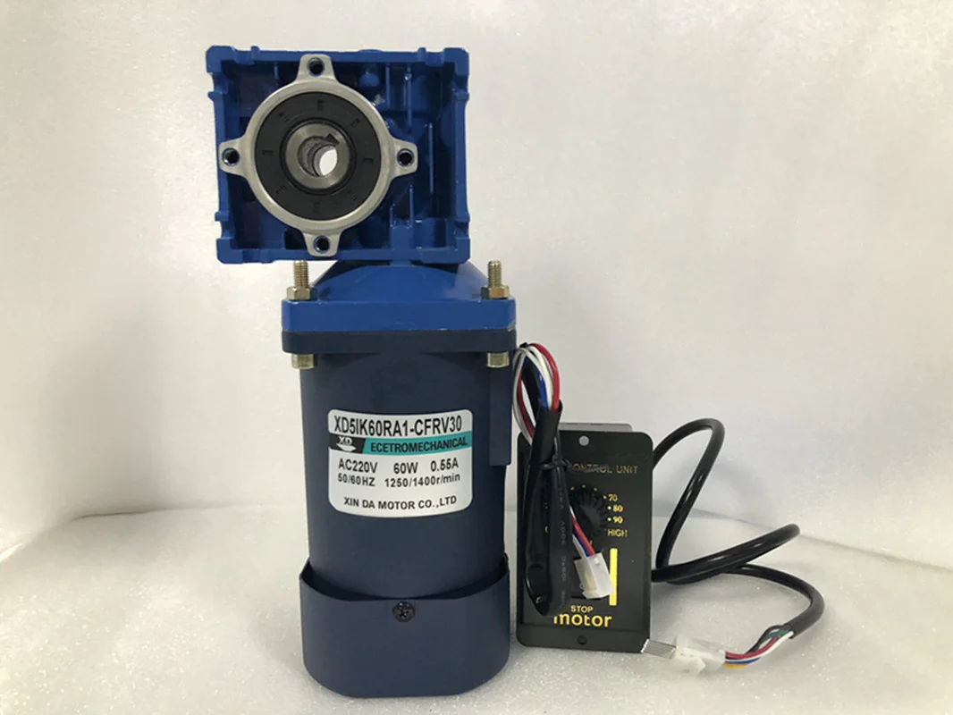 

60W 220V AC Worm Gear Motor RV30 With a Governor Forward and Reverse Speed Regulating high torqueMotor Micro Motor