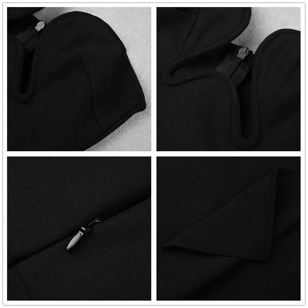 

Sexy Women Bandage Dress New Sexy Strapless Bodycon Dress Elegant Party Club Celebrity Ladies Clothing