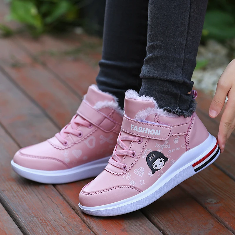 Детская обувь VOSONCA брендовые кроссовки для девочек с высоким верхом детская