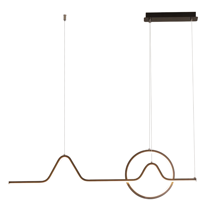 

Simple Design Long Pendant Lights Acrylic Cover Modern Creative Dining Room Kitchen Bar LED Suspension Luminaire Drop Shipping