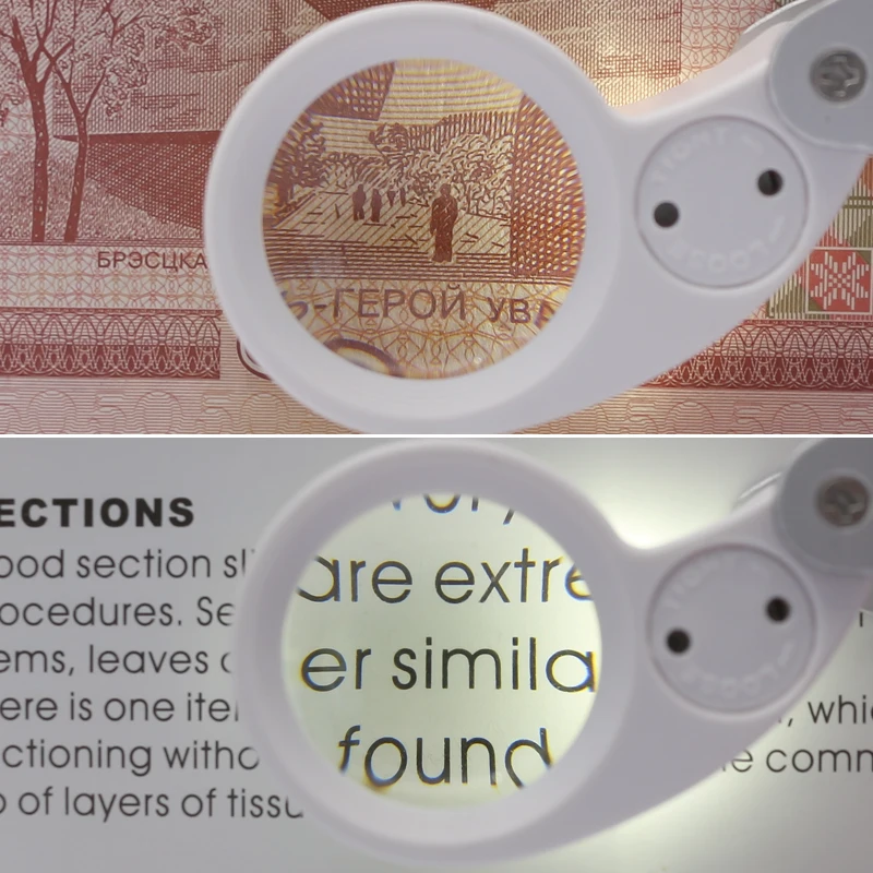 Увеличительное стекло для ювелирных изделий диаметр 25 мм складное с 2