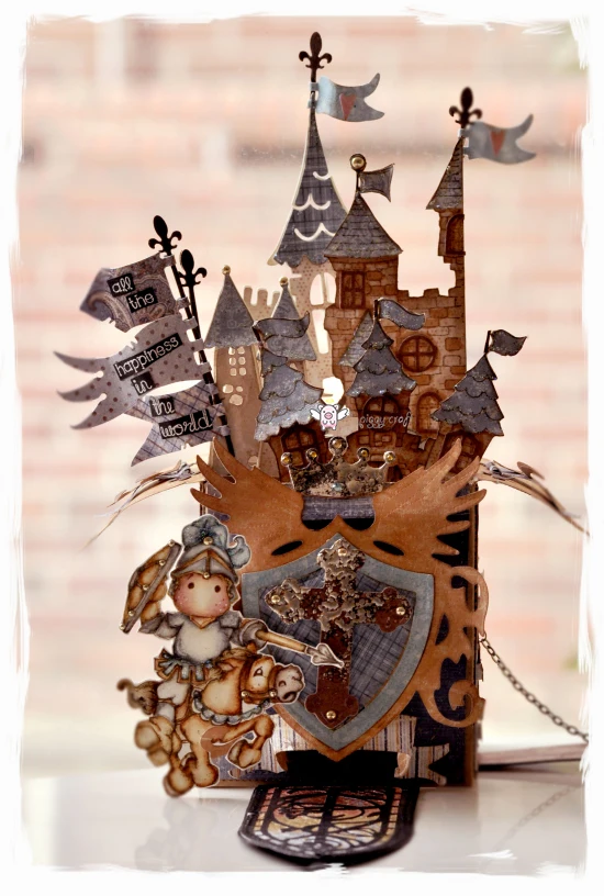 Piggy Craft metal cutting dies cut die mold Castle flag house Scrapbook paper craft knife mould blade punch stencils dies