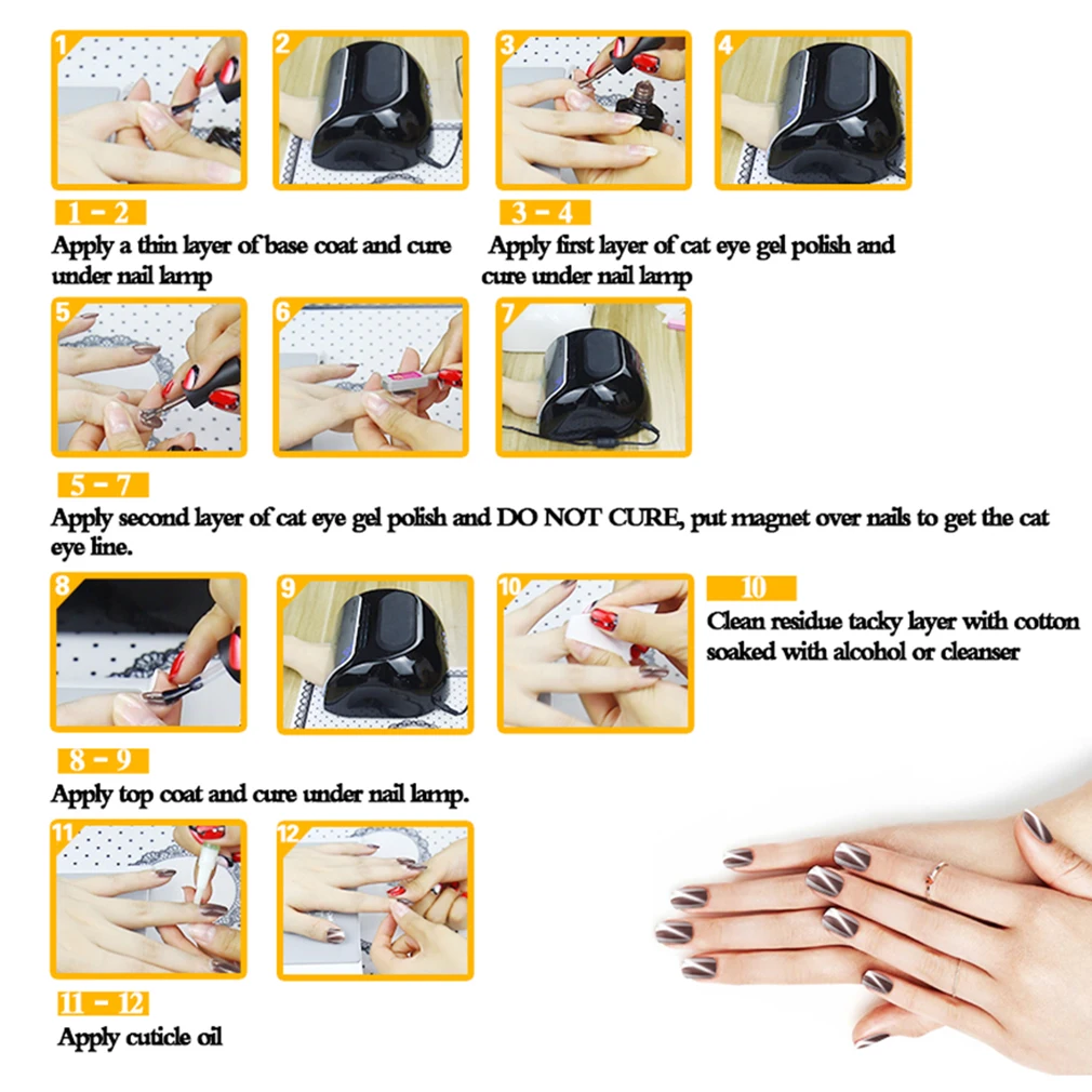 Inagla 8 мл серый кошачий глаз серия Гель лак для ногтей замачиваемый УФ и