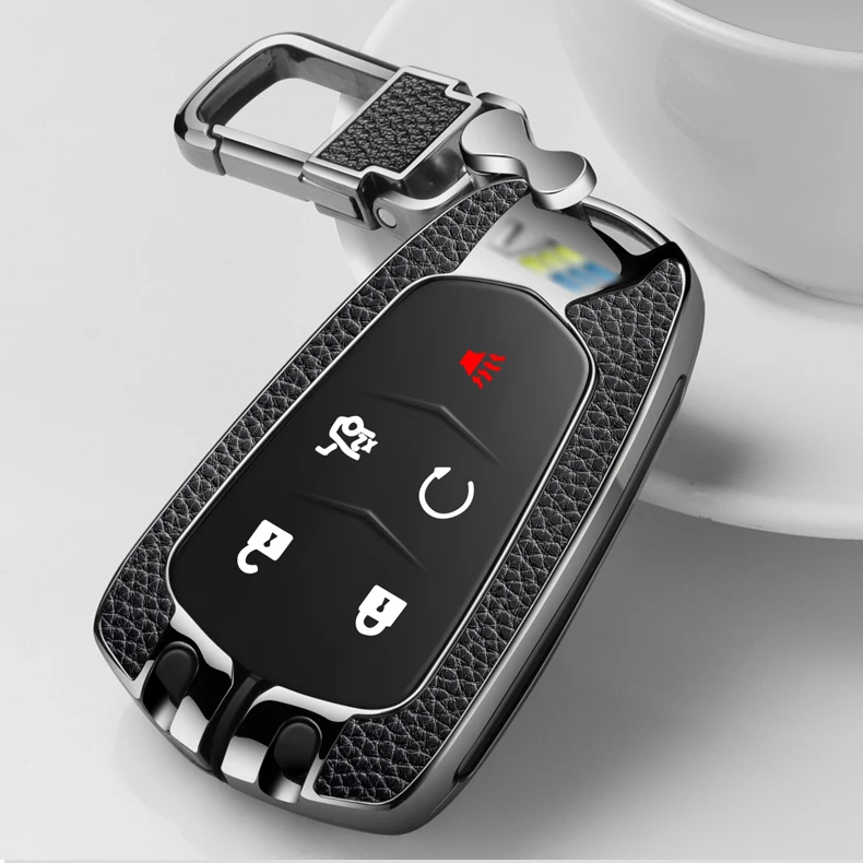 

1 Pcs Car Key Cover Case Keychain For Cadillac Escalade ESV CTS XTS ATS ATS-L XLS SRX 28T CTS-V XT5 CT6 XT6 XT4 Car Accessories