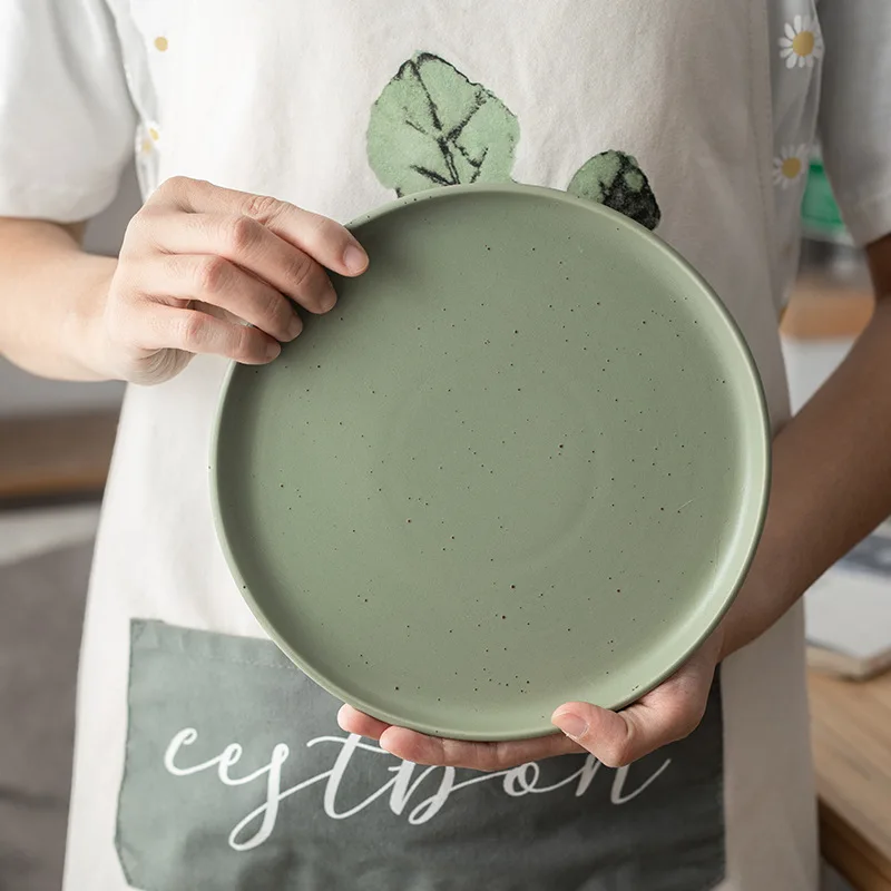 

Simple Nordic ceramic tableware western plate household INS plate dish set ins style Japanese plate Morandi dinner set plates