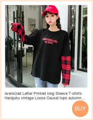 Веселое Harajuku с персонажами из мультфильмов футболка с вышивкой летние шорты с длинными рукавами Повседневные свободные футболки в Корейском стиле для девочек; корейский Для женщин футболки черного и белого цвета Топ