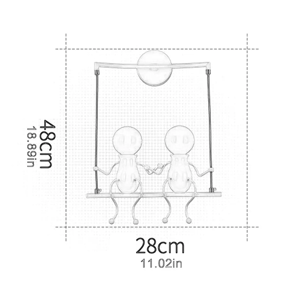 

Hot Simple Fashion Doll Swing Children Wall Lamp LED Wall Lights Modern Creative Cartoon Doll Bedside Wall Light Gift