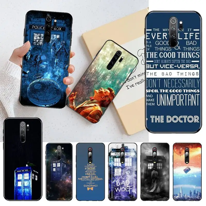 HPCHCJHM Hot Tardis Doctor Dr Who Police Box Bling милый чехол для телефона Redmi Note 8 8A 7 6 6A 5 5A 4 4X 4A Go Pro Plus