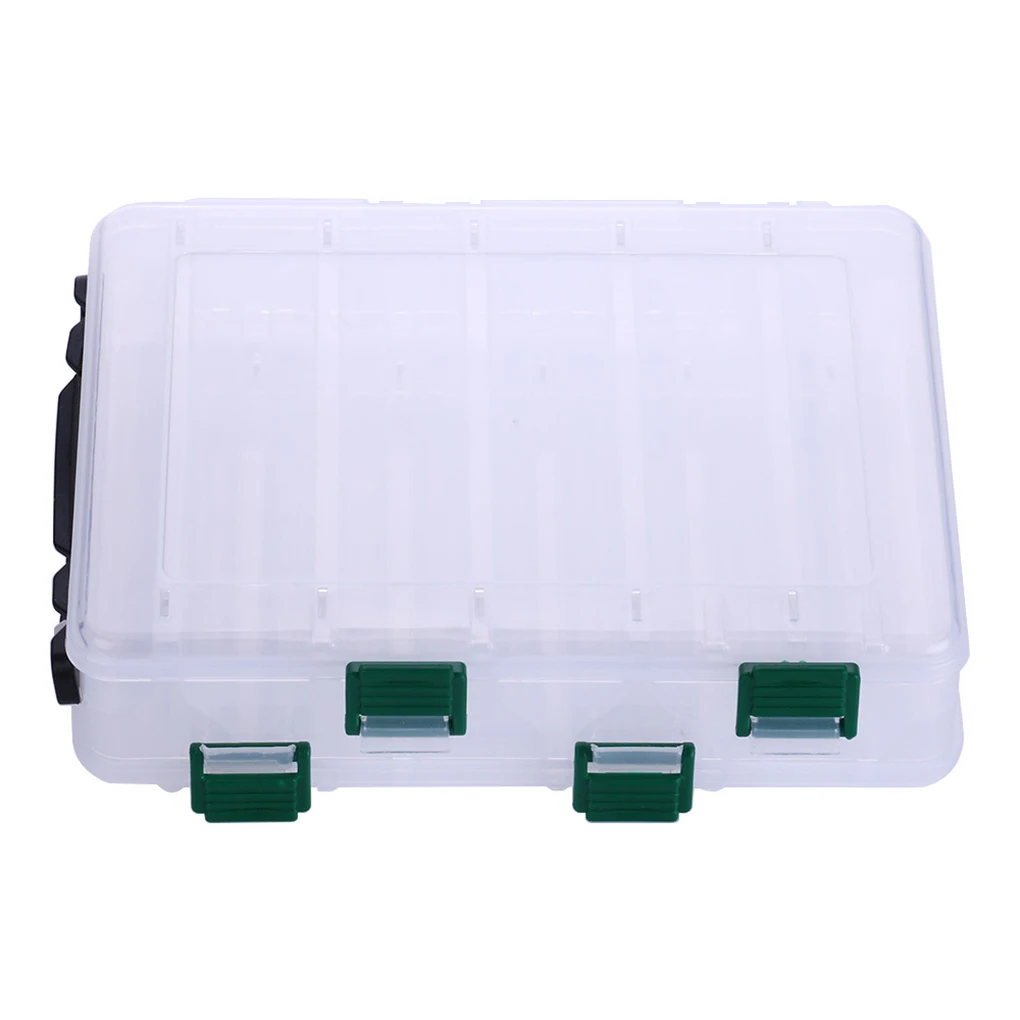 

Двухслойный прозрачный пластиковый чехол для рыболовных приманок, 10 отделений