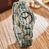 men women wood watches couple bamboo wristwatch lovers pair set male female rainbow colorful quartz reloj real wooden band clock