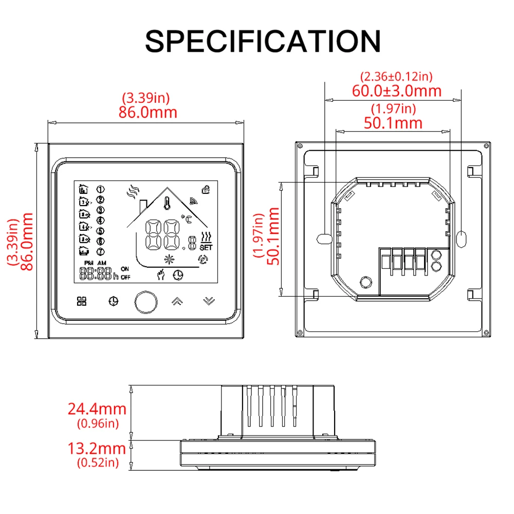 

Smart WiFi Thermostat Thermoregulator Gas Boiler Thermostat Temperature Controller APP Control For Alex Google Home