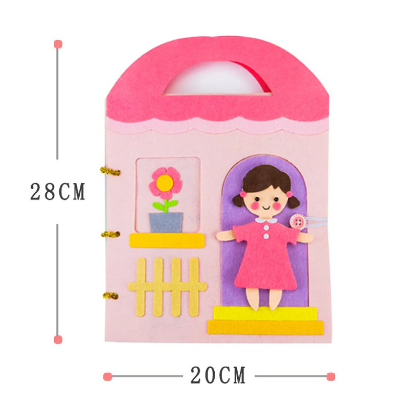 Тканевые книги для игрушек Интерактивная развивающая книга Монтессори тканевая