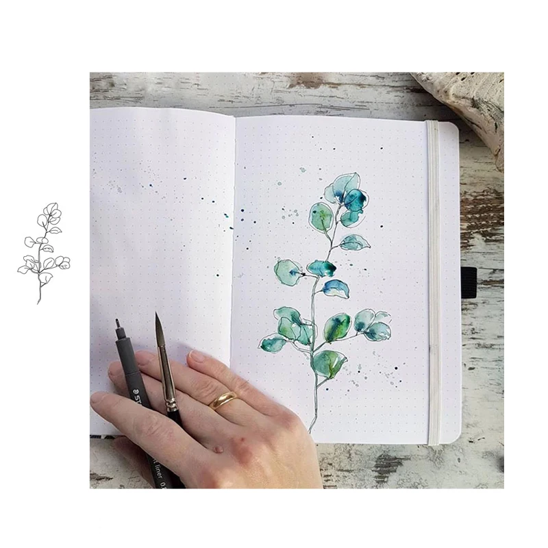 Прозрачные резиновые штампы JC в виде ветвей и листьев силиконовые для